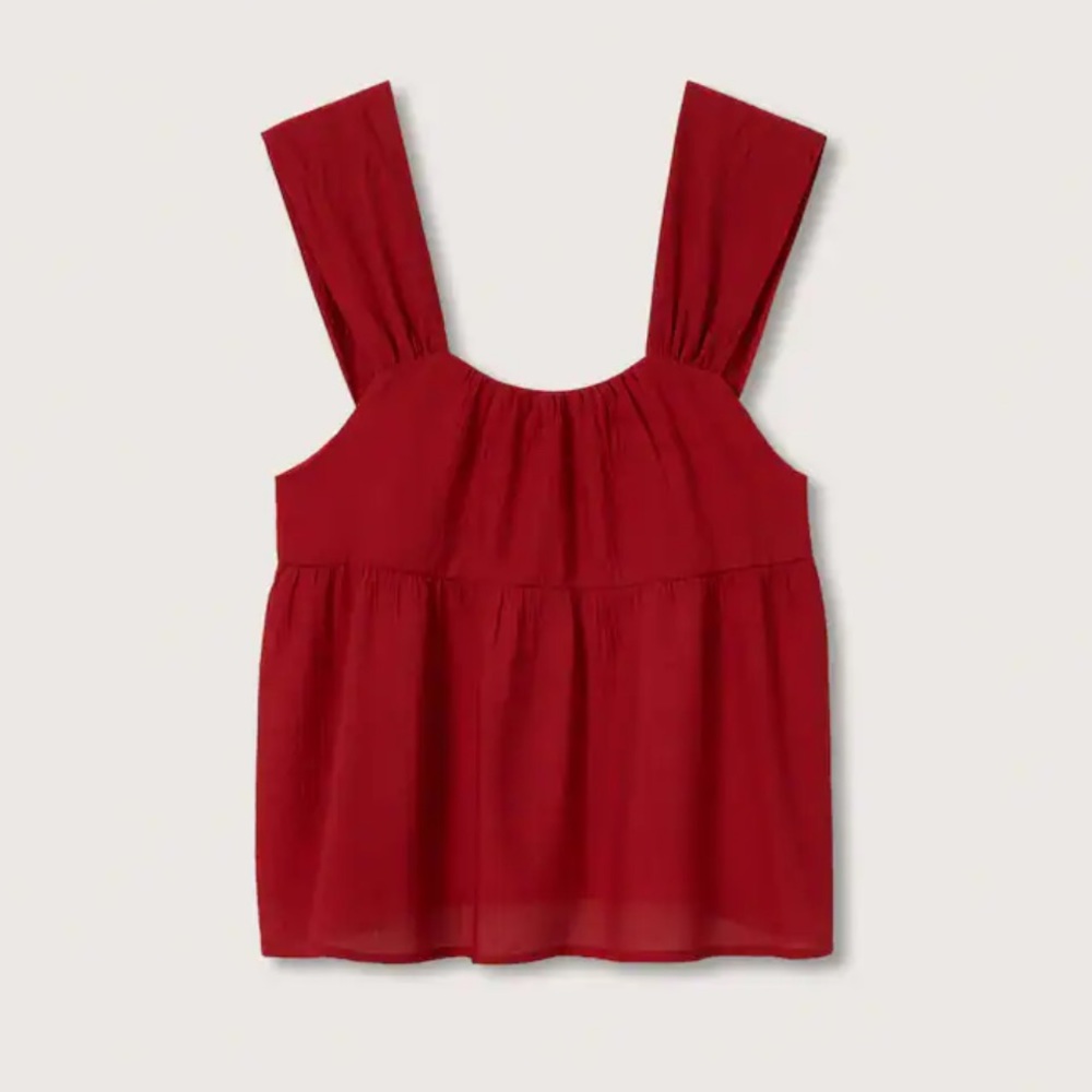 Ruffled strap top - Picture 4 of 5